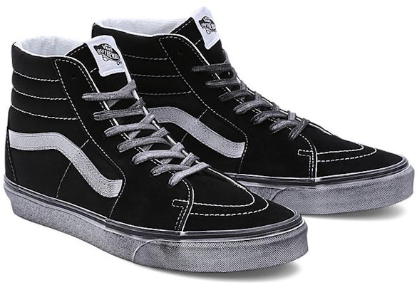 Vans SK8 HI 休閒 耐磨 高筒 滑板鞋 男女同款 黑色 Lookbook Vans SK8 HI 休閒 耐磨 高筒 滑板鞋 男女同款 黑色