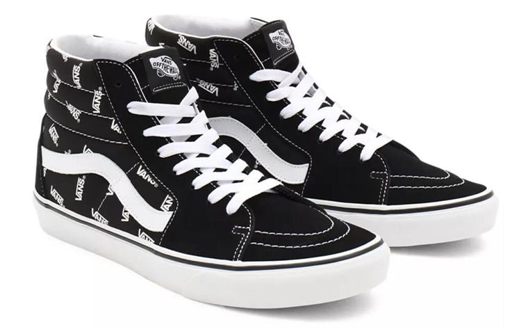 Lookbook Vans Sk8-Hi 'Logo Vans Keseluruhan - Hitam' VN0A32QGQW7