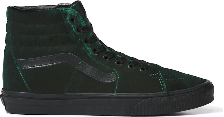 Vans Sk8-Hi 'Beludru Hijau Hitam' VN0A4BVT203 Order Vans Sk8-Hi 'Beludru Hijau Hitam' VN0A4BVT203