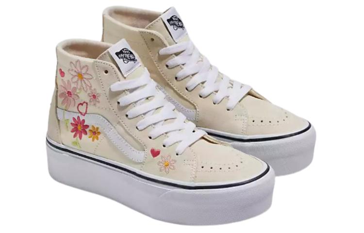 Order Vans Sk8-Hi 舒適百搭 防滑耐磨 低幫 板鞋 男女同款 米白色