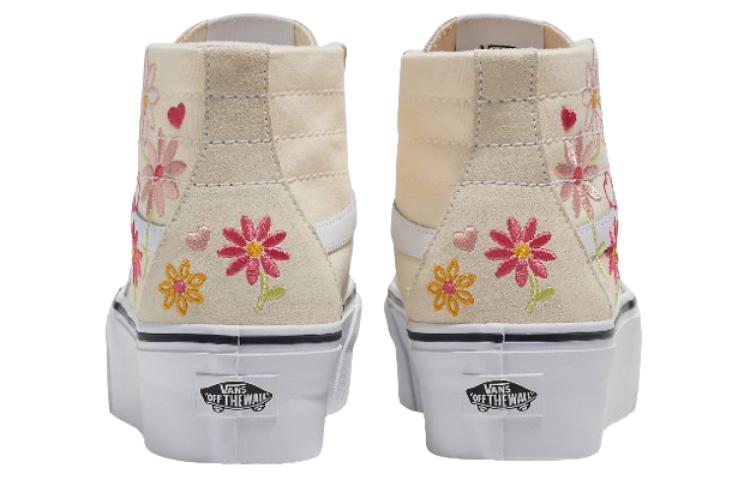 Lookbook Vans Sk8-Hi 舒適百搭 防滑耐磨 低幫 板鞋 男女同款 米白色