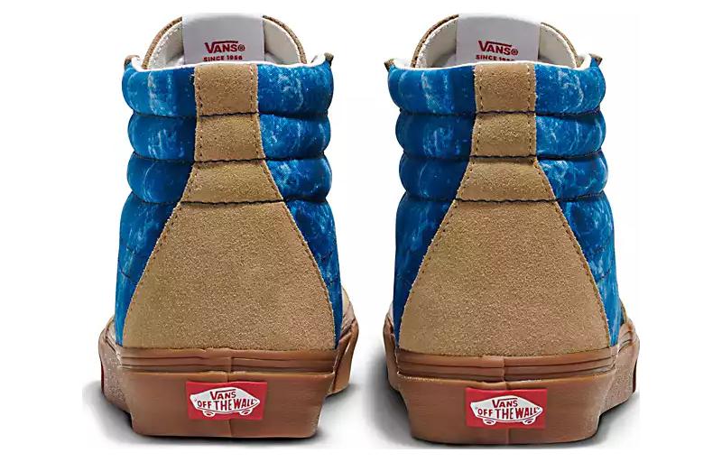 Shop Vans SK8 HI 圓頭舒適 防滑保暖 高筒 滑板鞋 男女同款 栗色