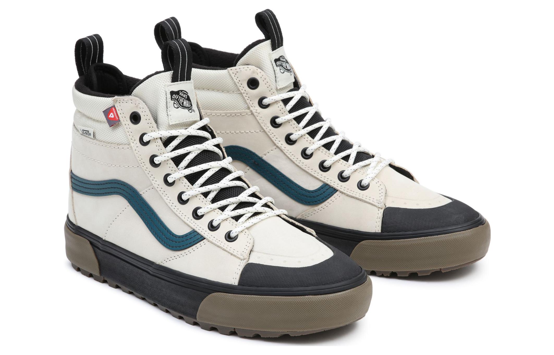 Lookbook Vans SK8-HI '白蓝棕' 高帮滑板鞋 VN0A5HZZBWQ