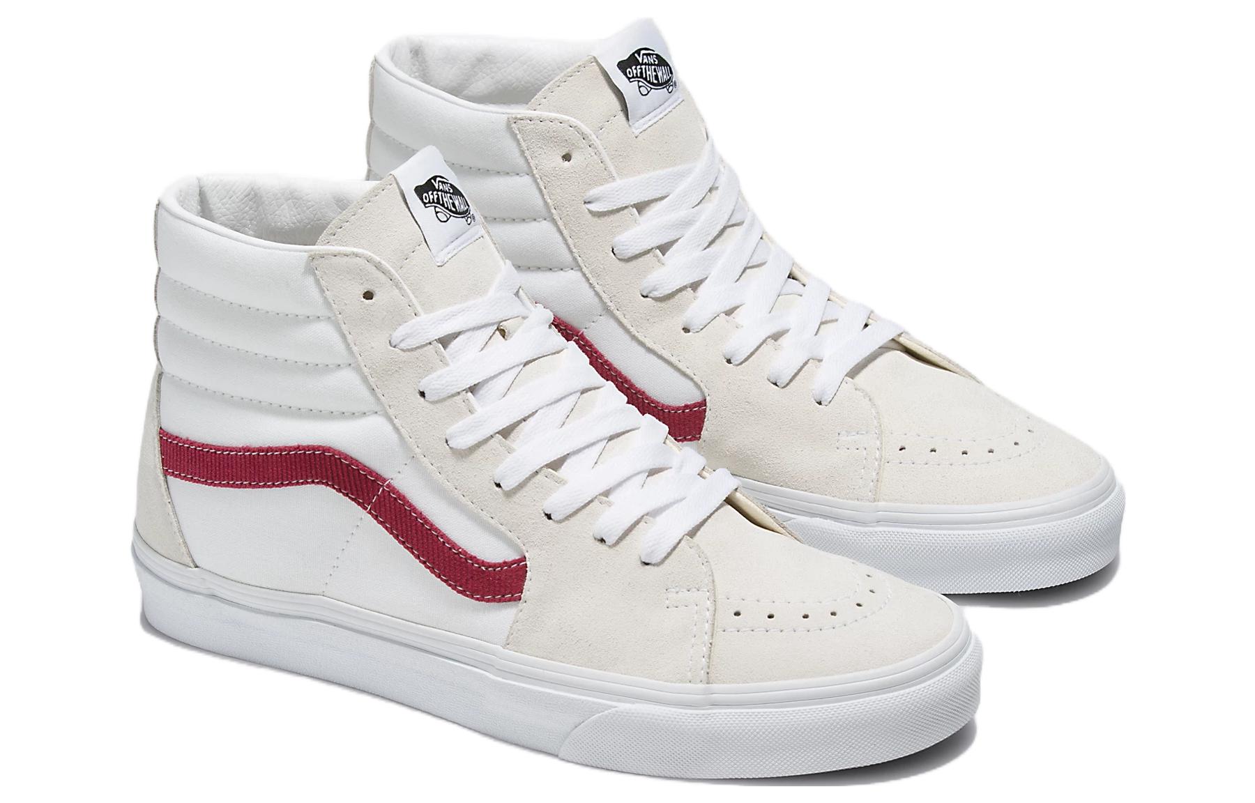 Order Vans SK8-HI '白红色' 高帮板鞋 VN000D5IVG4