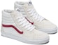 Order Vans SK8-HI '白红色' 高帮板鞋 VN000D5IVG4