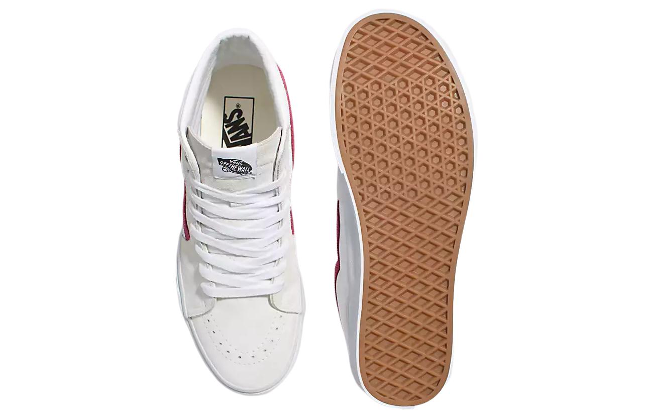 Lookbook Vans SK8-HI '白红色' 高帮板鞋 VN000D5IVG4