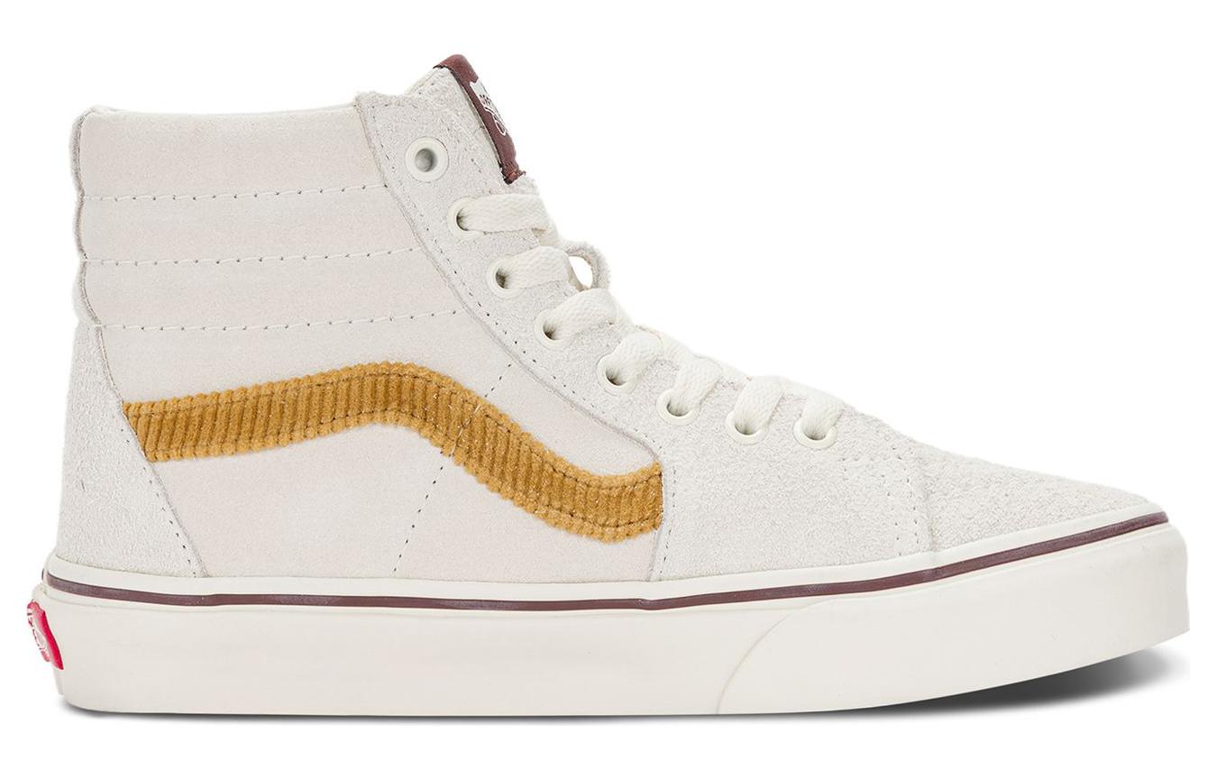Order 반스 스케이트-하이 '화이트 옐로우' VN0007NPD3M