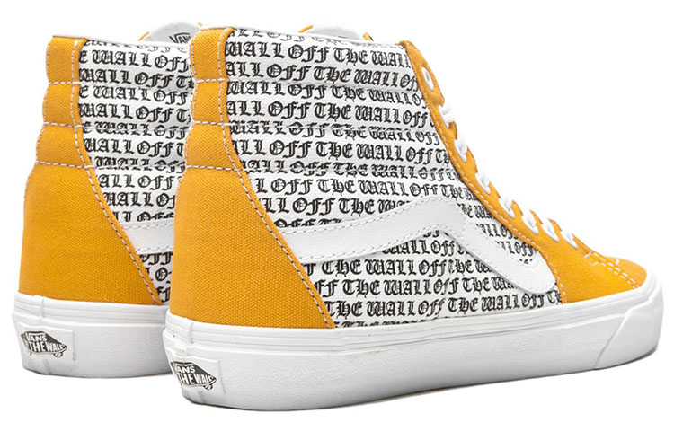 Lookbook ヴァンズ Sk8-Hi 'イエローホワイトオールオーバープリント' VNOA4BV6SM9 VNOA4BV6SM9