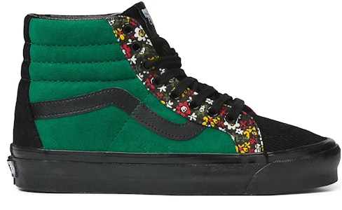 Vans SK8-HI Anaheim Factory 38 DX '黑绿红' 高帮帆布鞋 VN0A5KXVRGR Order Vans SK8-HI Anaheim Factory 38 DX '黑绿红' 高帮帆布鞋 VN0A5KXVRGR