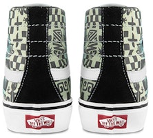 Vans SK8-HI 黑绿白高帮板鞋 VN0A4UWN42K Shop Vans SK8-HI 黑绿白高帮板鞋 VN0A4UWN42K