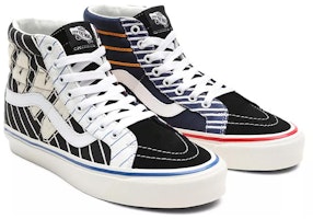 Vans Sk8-hi 黑白红高帮帆布鞋 VN0A38GF4GE Lookbook Vans Sk8-hi 黑白红高帮帆布鞋 VN0A38GF4GE