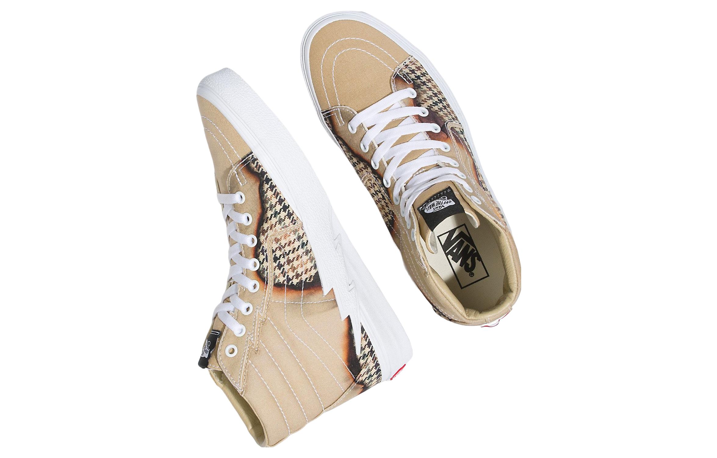 Vans Sk8-Hi Bolt Big Reveal Taupe High Top Shoes 'Chrome Flash' 圖 4
