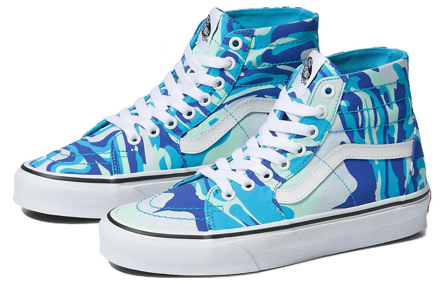 Vans SK8-HI Bright Vibrations 'Blue White' 圖 3