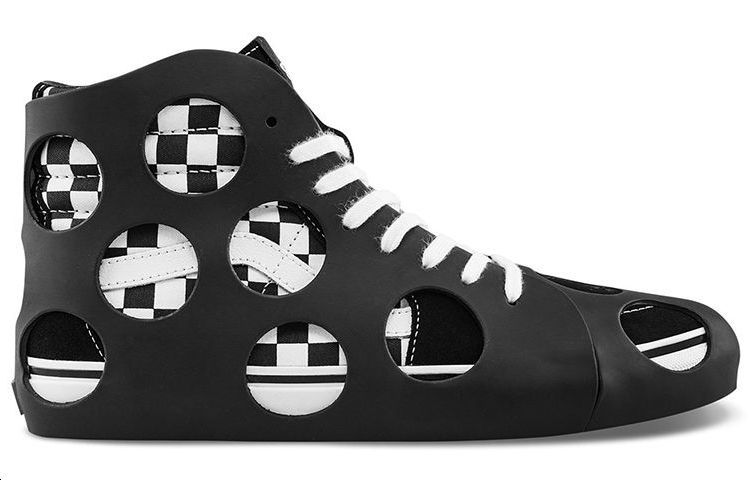 Order Vans Sk8-Hi Cage VLT LX 'Polka Dot Checkered - Hitam'. VN0A5FBW2UG