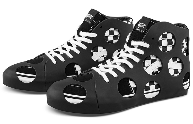 Lookbook Vans Sk8-Hi Cage VLT LX 'Polka Dot Checkered - Hitam'. VN0A5FBW2UG