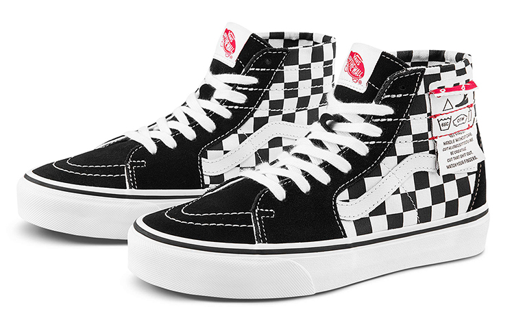 Order Vans SK8-HI Kotak-kotak 'Hitam Putih' VN0A4U161AA