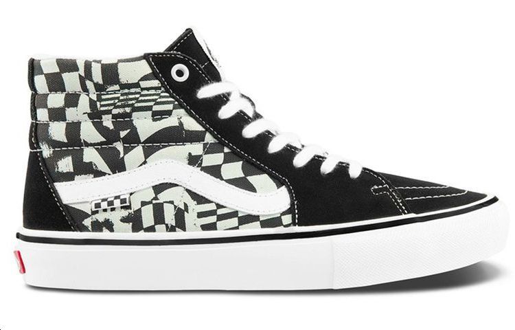 Order 万斯 SK8-HI 黑白棋盘格高帮鞋 VN0A5FCC9CU