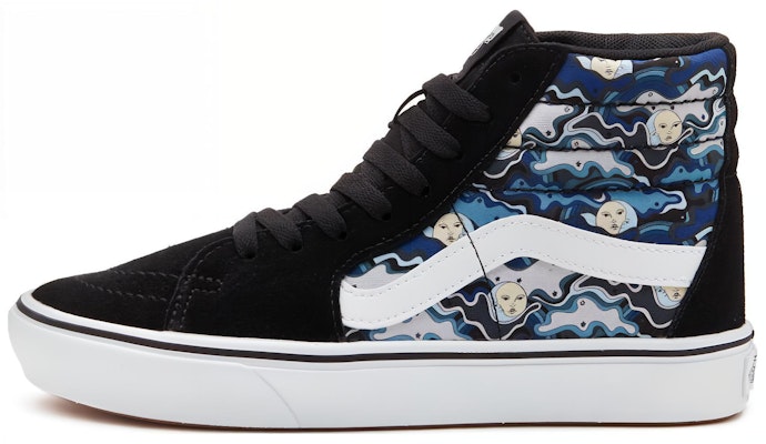 반스 스케이트하이 컴피쿠시 블랙/블루 (Vans Skate-Hi ComfyCush Black/Blue) VN0007NF448 Buy 반스 스케이트하이 컴피쿠시 블랙/블루 (Vans Skate-Hi ComfyCush Black/Blue) VN0007NF448