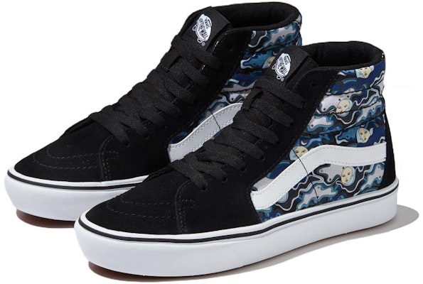 반스 스케이트하이 컴피쿠시 블랙/블루 (Vans Skate-Hi ComfyCush Black/Blue) VN0007NF448 Lookbook 반스 스케이트하이 컴피쿠시 블랙/블루 (Vans Skate-Hi ComfyCush Black/Blue) VN0007NF448