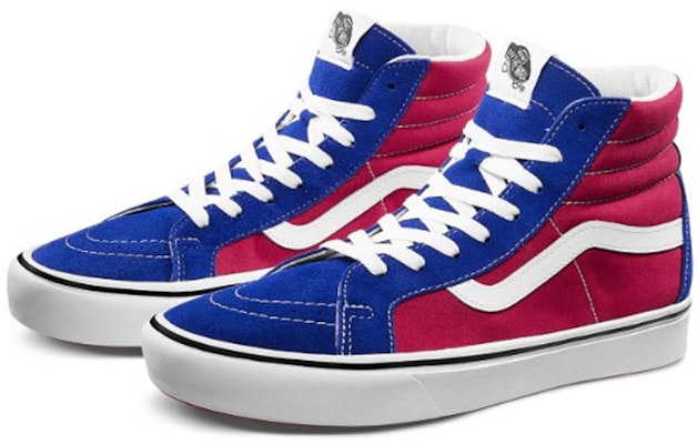 Vans Sk8-Hi ComfyCush 'Chili Pepper True Blue' Sneakers VN0A3WMCVX5 Order Vans Sk8-Hi ComfyCush 'Chili Pepper True Blue' Sneakers VN0A3WMCVX5