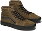 Lookbook Vans SK8 HI 舒適百搭 防滑耐磨 高筒 滑板鞋 男女款 褐色