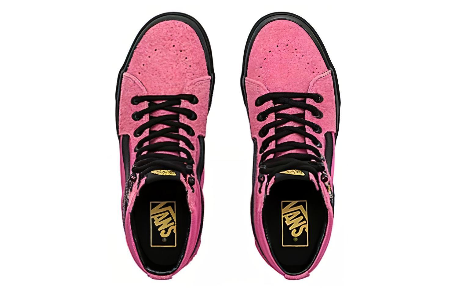 Shop Vans SK8 HI Cordura 高幫 板鞋 男女同款 黑紫