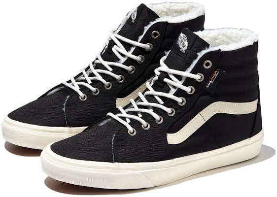 Vans SK8-Hi Cordura Sherpa 'Black White' VN0A4BVT1KP Lookbook Vans SK8-Hi Cordura Sherpa 'Black White' VN0A4BVT1KP