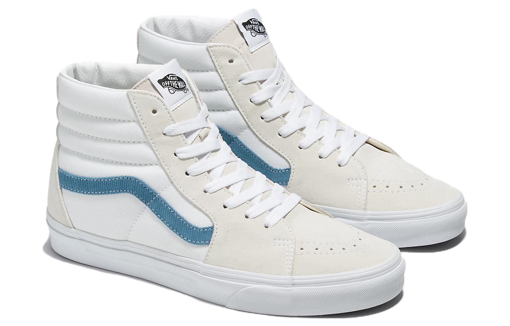 Vans Sk8-Hi Corduroy 'White Beige Blue' 圖 2