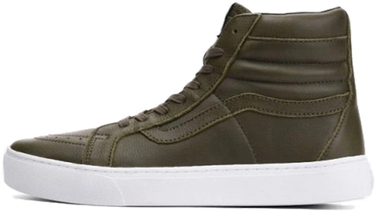 Vans Sk8-Hi Cup 綠色鞋款 復古皮質 軍綠色 Buy Vans Sk8-Hi Cup 綠色鞋款 復古皮質 軍綠色