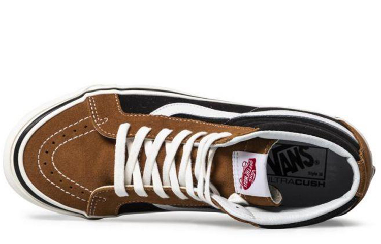 Lookbook 반스 스케이트 하이 DX '하트 브라운 블랙' VN0A38GFUQ2