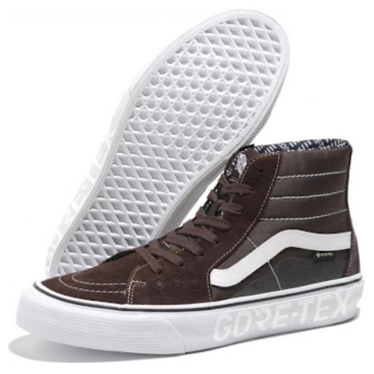 Shop Vans SK8-HI Gore-Tex '棕白色' 高帮滑板鞋 VN0A4V9X0VB