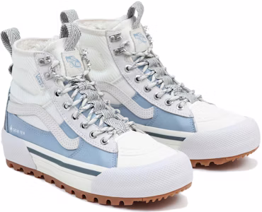 Vans SK8 HI Gore-Tex MTE-3 潮流休閒增絨 耐磨保暖防滑防水 高筒 滑板鞋 男女同款 白藍 Lookbook Vans SK8 HI Gore-Tex MTE-3 潮流休閒增絨 耐磨保暖防滑防水 高筒 滑板鞋 男女同款 白藍