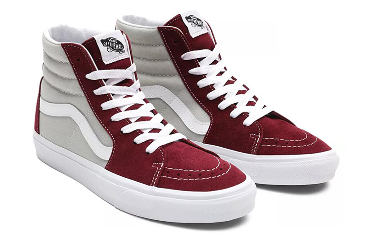 Lookbook Vans SK8-HI Abu-Abu Merah VN0A32QG4PR