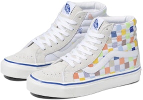 Vans SK8-HI Kasut Skate Tinggi Unisex Beige Multi-Color Grid 'Cream'. VN0A5KRIAVZ Purchase Vans SK8-HI Kasut Skate Tinggi Unisex Beige Multi-Color Grid 'Cream'. VN0A5KRIAVZ