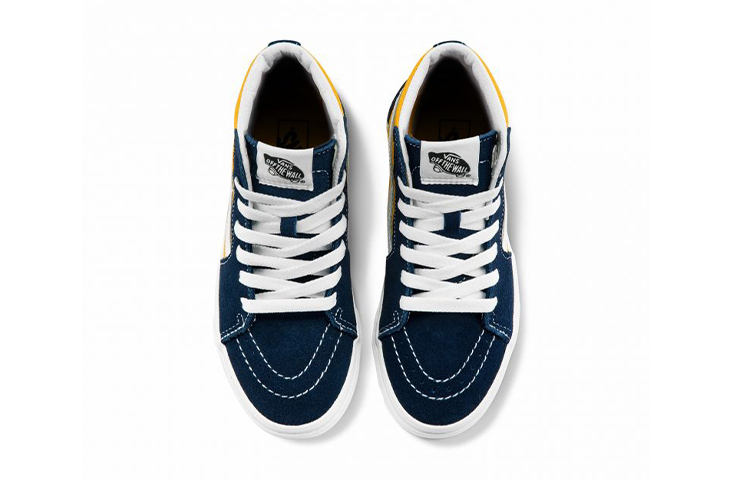 Lookbook 中童 Vans SK8 HI 高筒 兒童板鞋 藍黃色