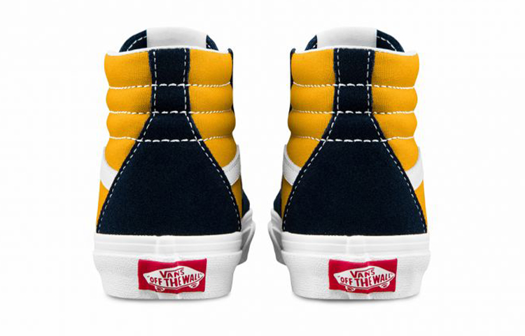 Shop 中童 Vans SK8 HI 高筒 兒童板鞋 藍黃色