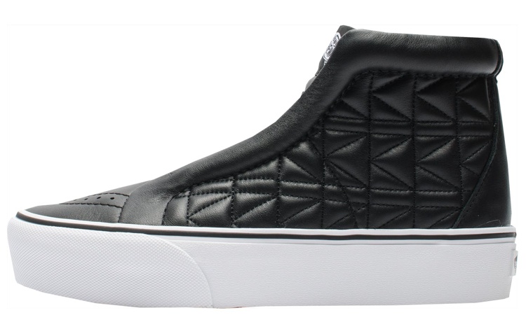 Buy 范斯 SK8 HI 無鞋帶厚底 Karl Lagerfeld 針織高幫運動鞋 男女同款 黑色