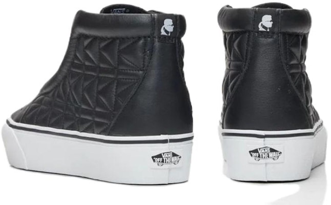 Vans SK8-Hi Tanpa Tali Platform Karl Lagerfeld Quilt 'Hitam Putih' VA3DQ7OEL Lookbook Vans SK8-Hi Tanpa Tali Platform Karl Lagerfeld Quilt 'Hitam Putih' VA3DQ7OEL