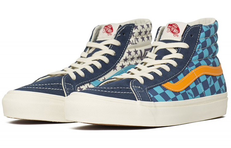 Lookbook 반스 스케이트-하이 LX '인시그니아 블루' VN0A4BVBTPD VN0A4BVBTPD