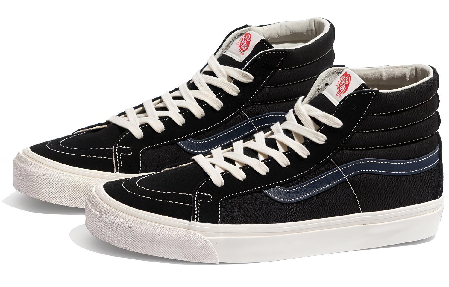 Lookbook Vans Sk8-Hi LX Suede Canvas 'Negro Azul Vestido' VN0A45JLVQP