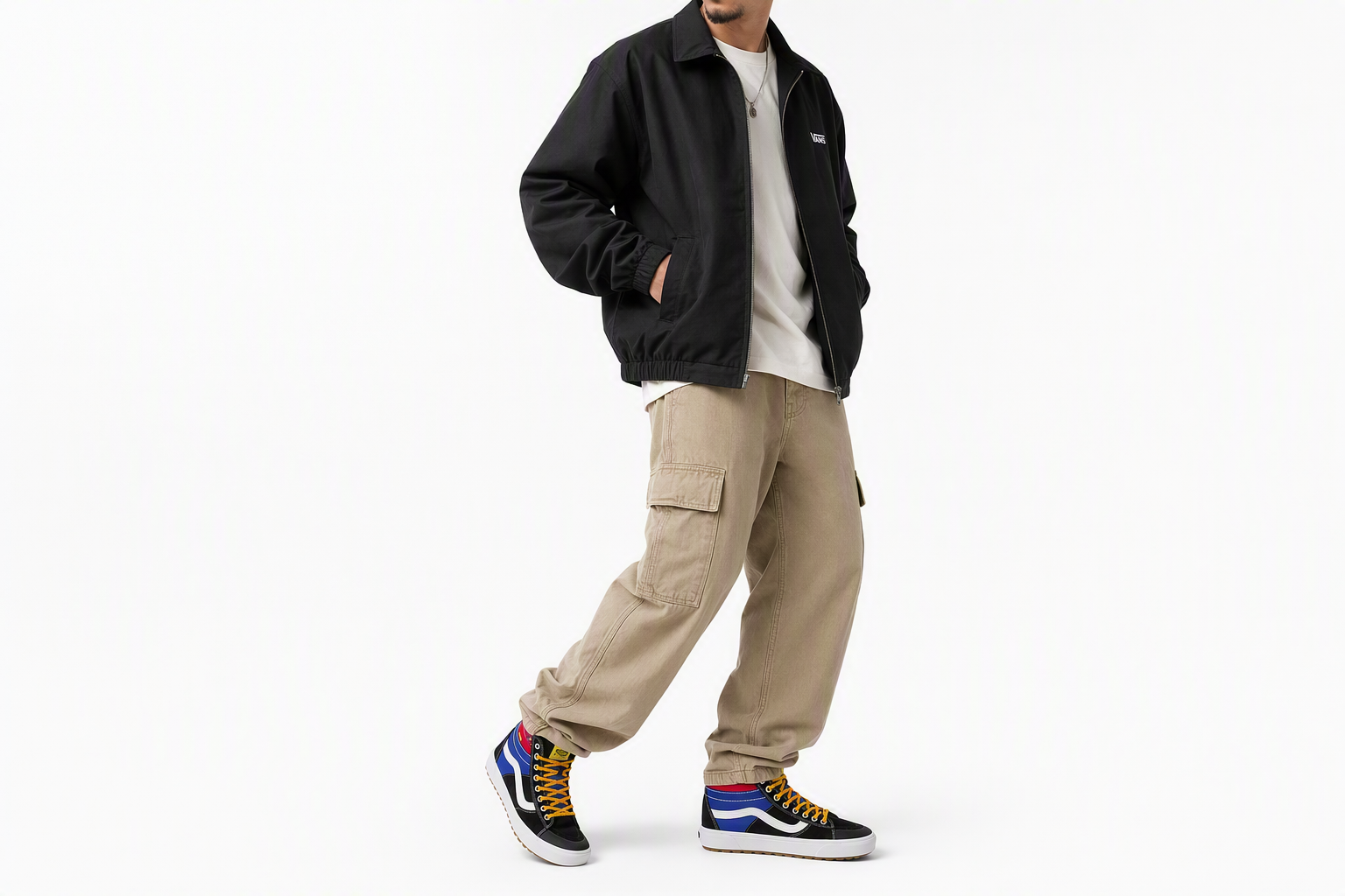 Order Vans SK8-HI MTE '黑白蓝' 高帮滑板鞋 VN0A5HZZBRA