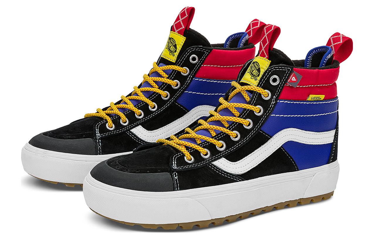 Shop Vans SK8-HI MTE '黑白蓝' 高帮滑板鞋 VN0A5HZZBRA