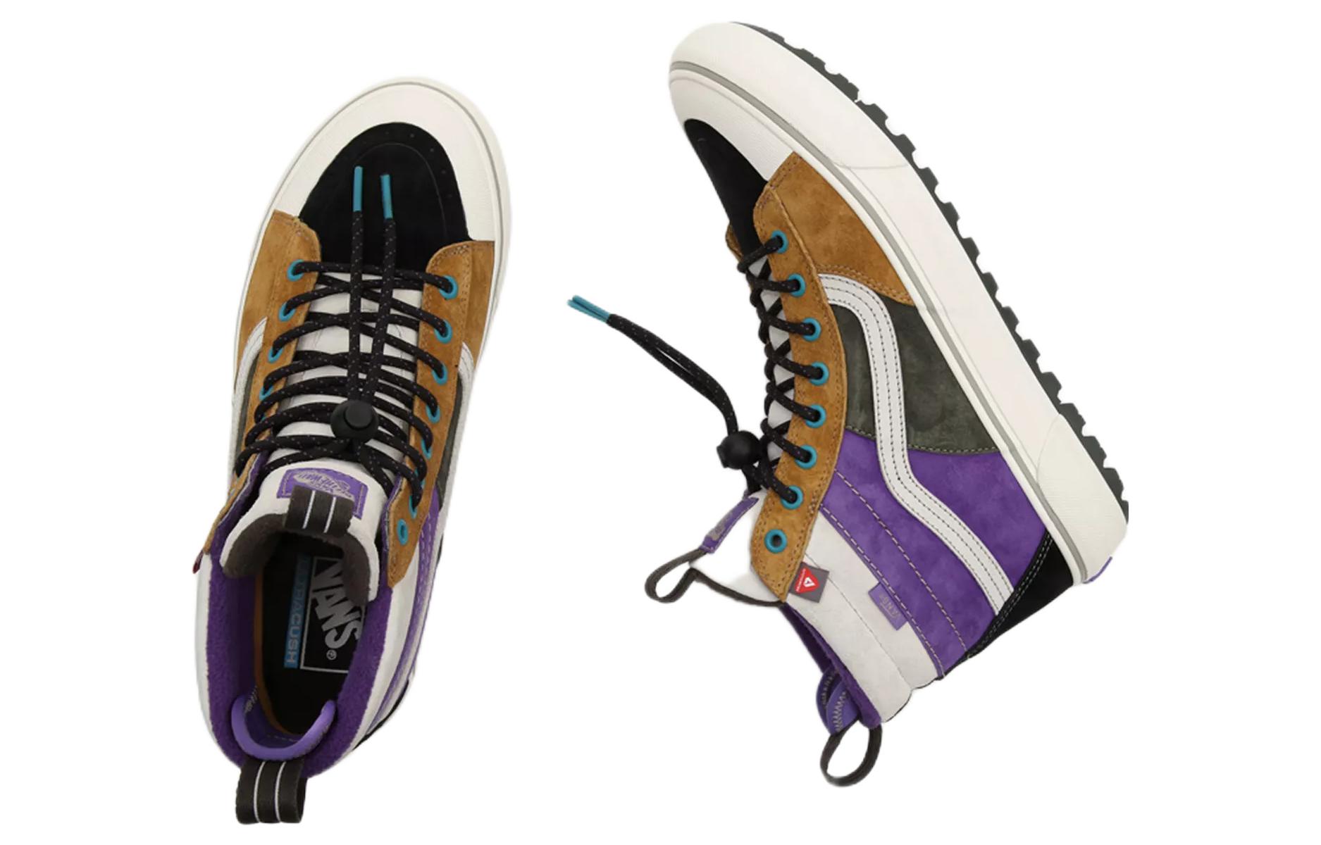 Shop Vans SK8 HI MTE-2 潮流休閒 防滑耐磨 高筒 板鞋 男女同款 黑白棕紫
