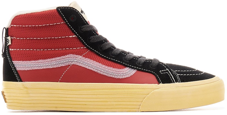 Vans Sk8-Hi Notchback Split VR3 LX 'Vintage Sport - Hitam Merah' VN0A5FBH458 Order Vans Sk8-Hi Notchback Split VR3 LX 'Vintage Sport - Hitam Merah' VN0A5FBH458