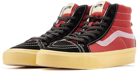 Vans Sk8-Hi Notchback Split VR3 LX 'Vintage Sport - Hitam Merah' VN0A5FBH458 Lookbook Vans Sk8-Hi Notchback Split VR3 LX 'Vintage Sport - Hitam Merah' VN0A5FBH458