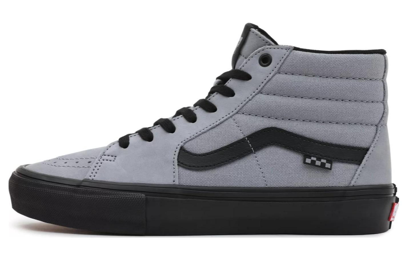 Buy Vans SK8 HI Nubuck Skate 潮流休閒 防滑耐磨 高筒 滑板鞋 男女款 灰黑