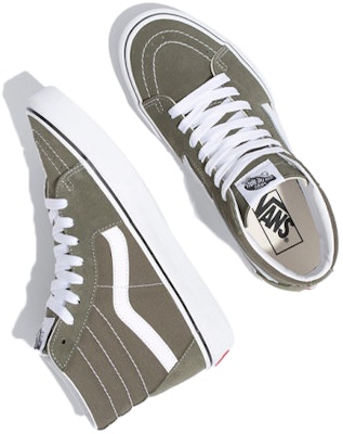 Vans SK8-HI Hijau Zaitun Uniseks VN0A4BV60FI Lookbook Vans SK8-HI Hijau Zaitun Uniseks VN0A4BV60FI