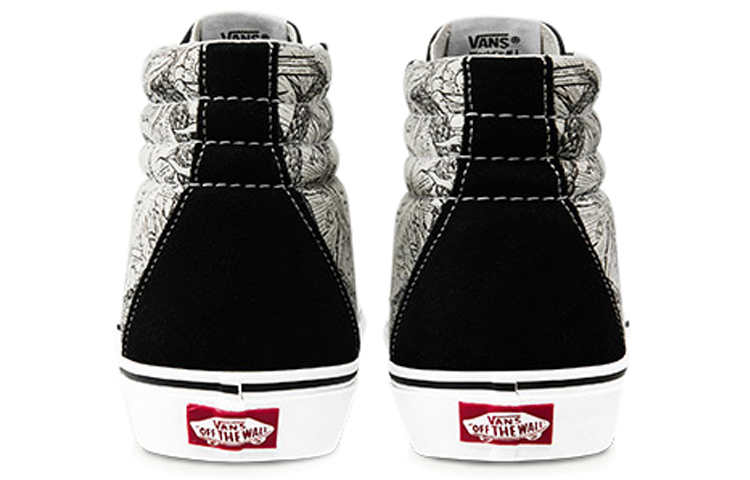 Shop Vans SK8 HI 高筒 滑板鞋 男女款 黑白