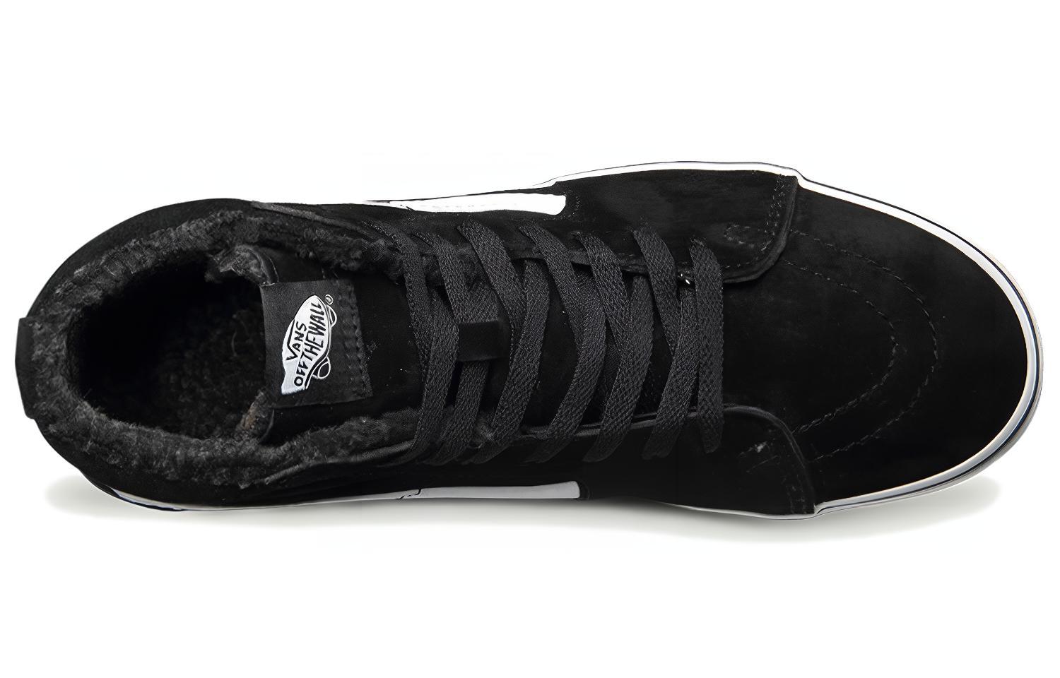 Vans Sk8-Hi Pig Suede Fleece 'Black' 圖 3