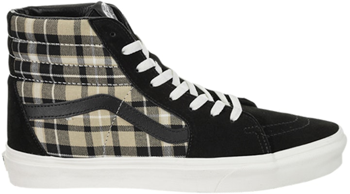 Vans Sk8-Hi 休閒時尚高筒滑板鞋 男女同款 格紋 炭黑 Order Vans Sk8-Hi 休閒時尚高筒滑板鞋 男女同款 格紋 炭黑